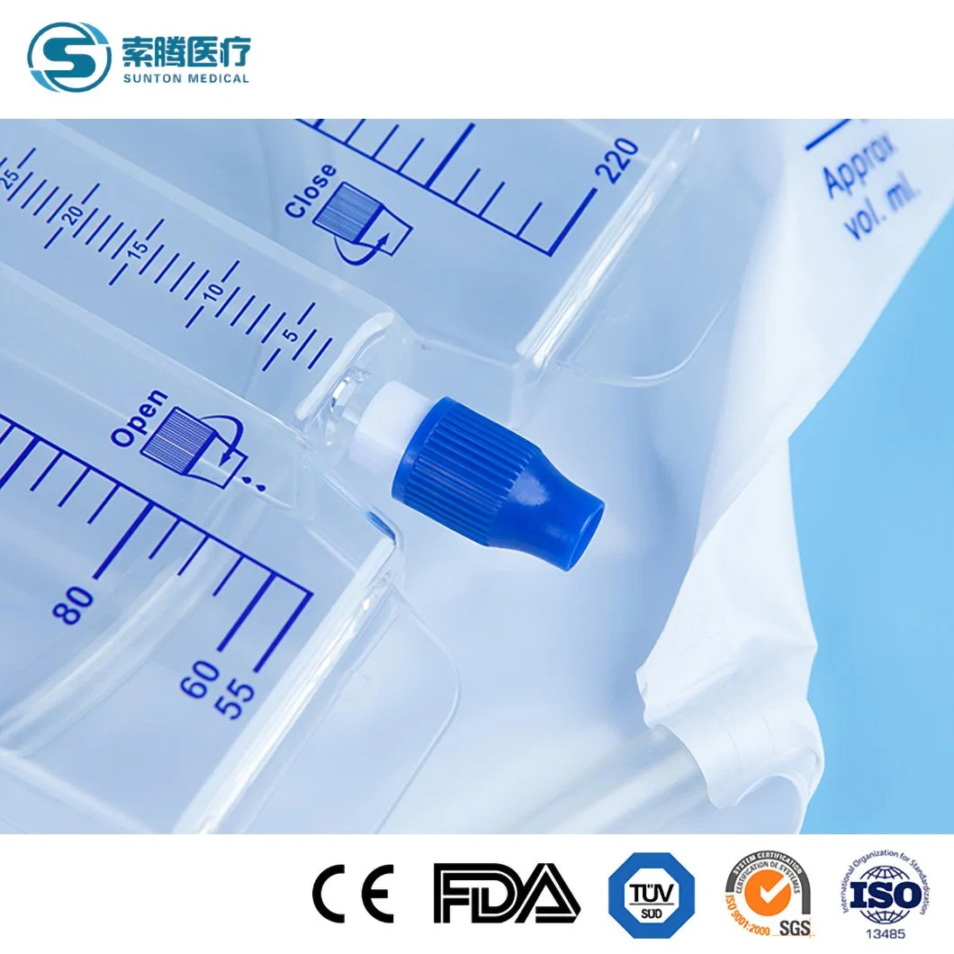 Sunton Urine Sterile Bag China Disposable Urinary Leg Bag Manufacturer Medical Bag Supplie High Quality Disposable 2000ml Luxury Urine Bag for Collecting Urine