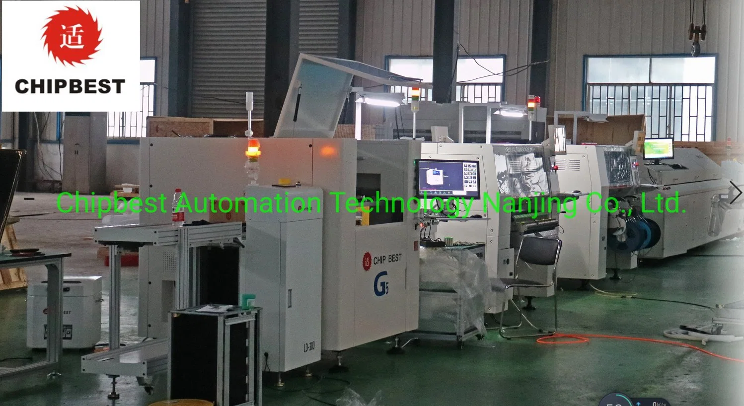 SMT Assembly Production Line with SMT Pick and Place Machine+ Screen Printer+ Reflow Soldering Oven+ Aoi+ SMT Conveyor, Automatic SMD Line