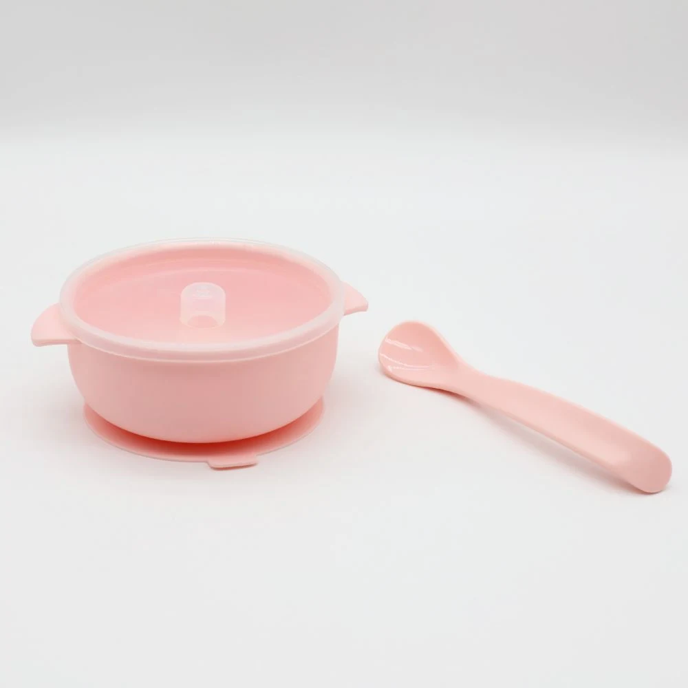 New Customizable Drop and Wear Resistance Silicone Baby Bowl Set