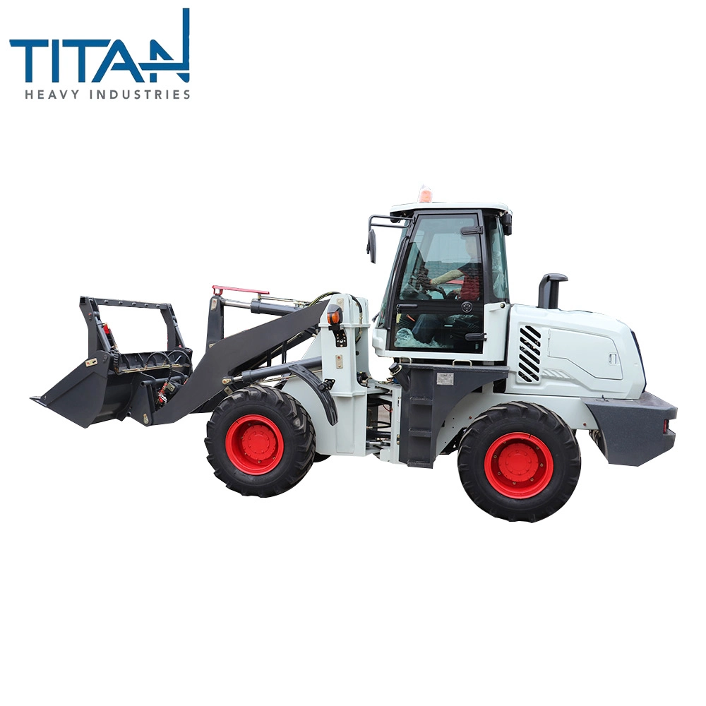 A Titan novo TL20 2000kg de marcação de origem hidráulica agrícola Mini pequena máquina carregadora de rodas articulada