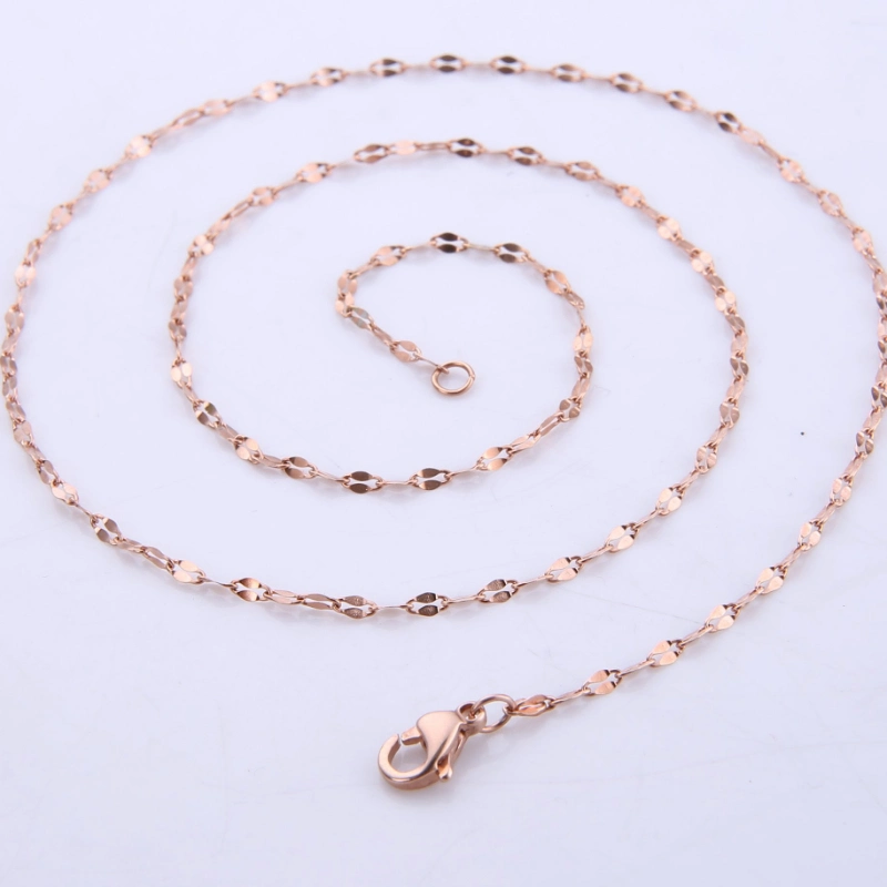 Hot Selling Gold Plated Accessories Stainless Steel Necklace Lip Chain for Women Fashion Jewelry