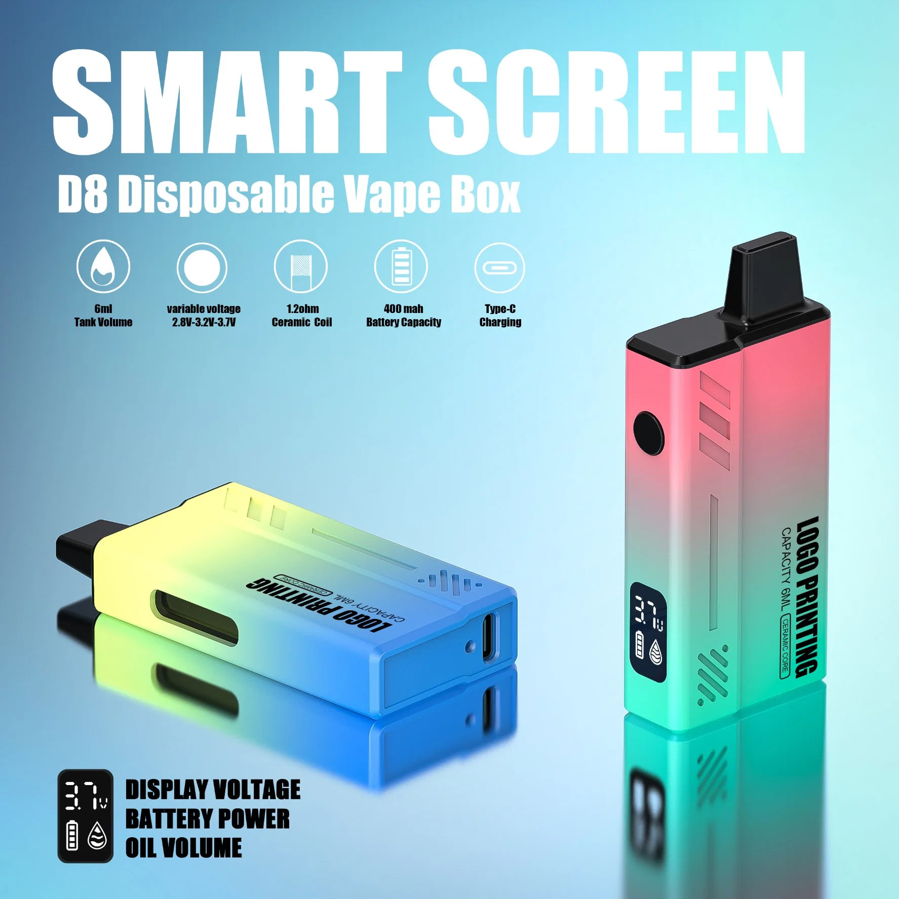 Оптом 1 мл толстого масла Vape Pen D8 OEM 0.5 0.8 Пустой картридж Vape Комплект Vaporesso Xros Mini Pod Kit Cartridge Pack Картридж для блока картриджей Pridge Pack HHC Vape Pen