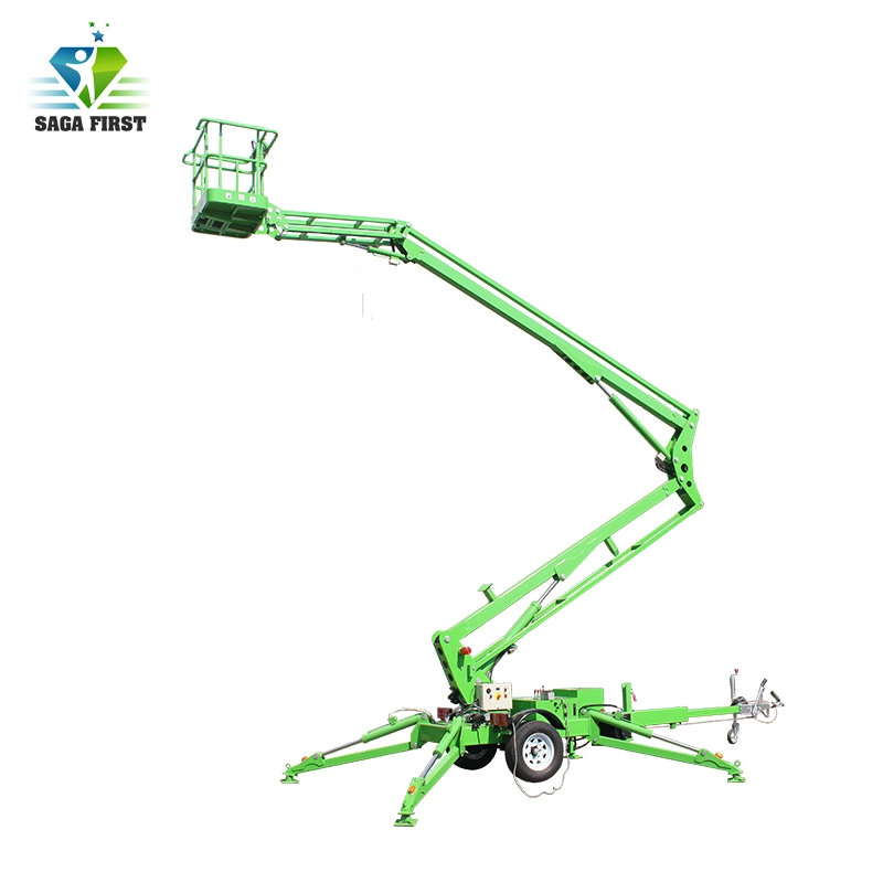 16m China Small Towable Spider Articulated Cherry Picker Trailer Mounted Boom Lifts with Jlg Genie Design