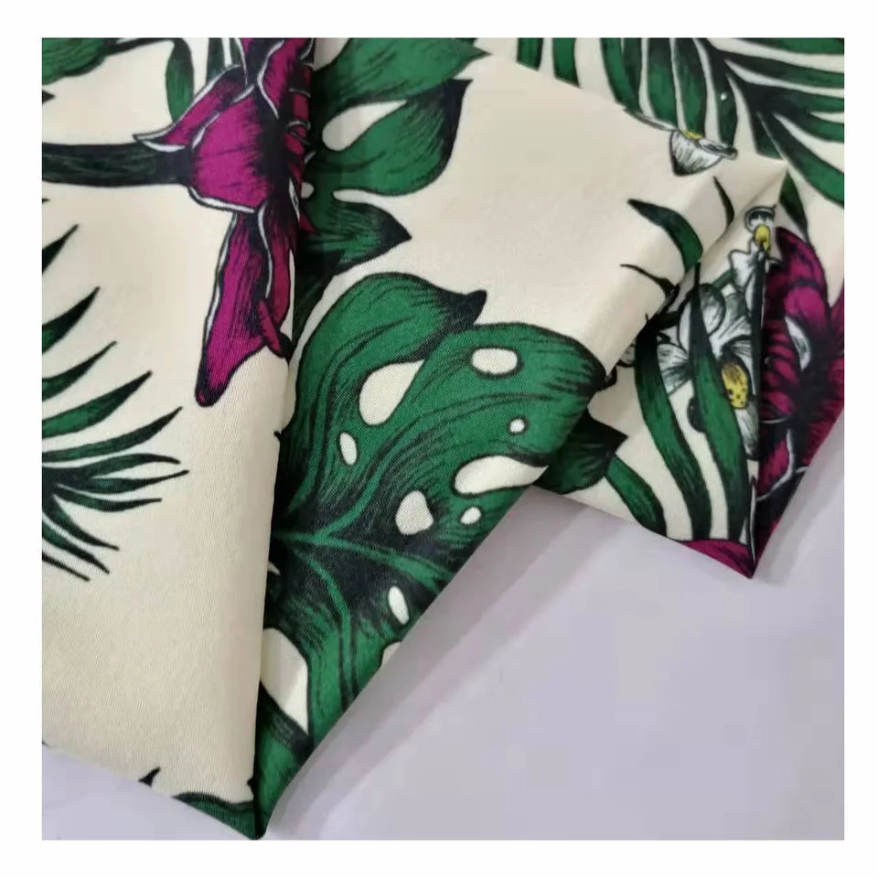 Microfiber Fabric 100 Polyester Custom Printed Textile Woven for Swimwear Clothing