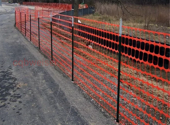 Commerce de gros en PEHD Filet de sécurité en plastique orange pour l'avertissement le ski de clôture