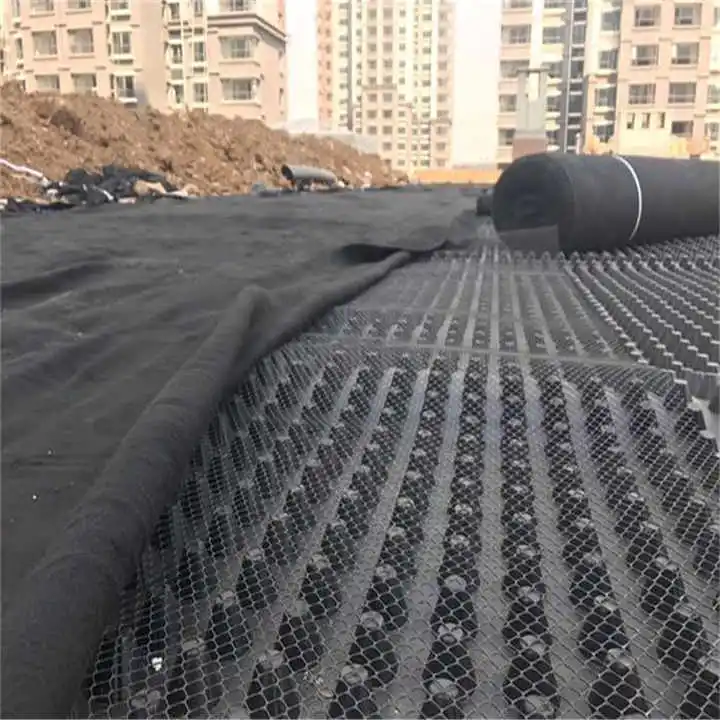 Factory HDPE Water Impounding Waterproof Roof Garden Green Dimple Drainage Board