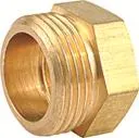 Brass Nut Round Head Hexagon Pipe Connector