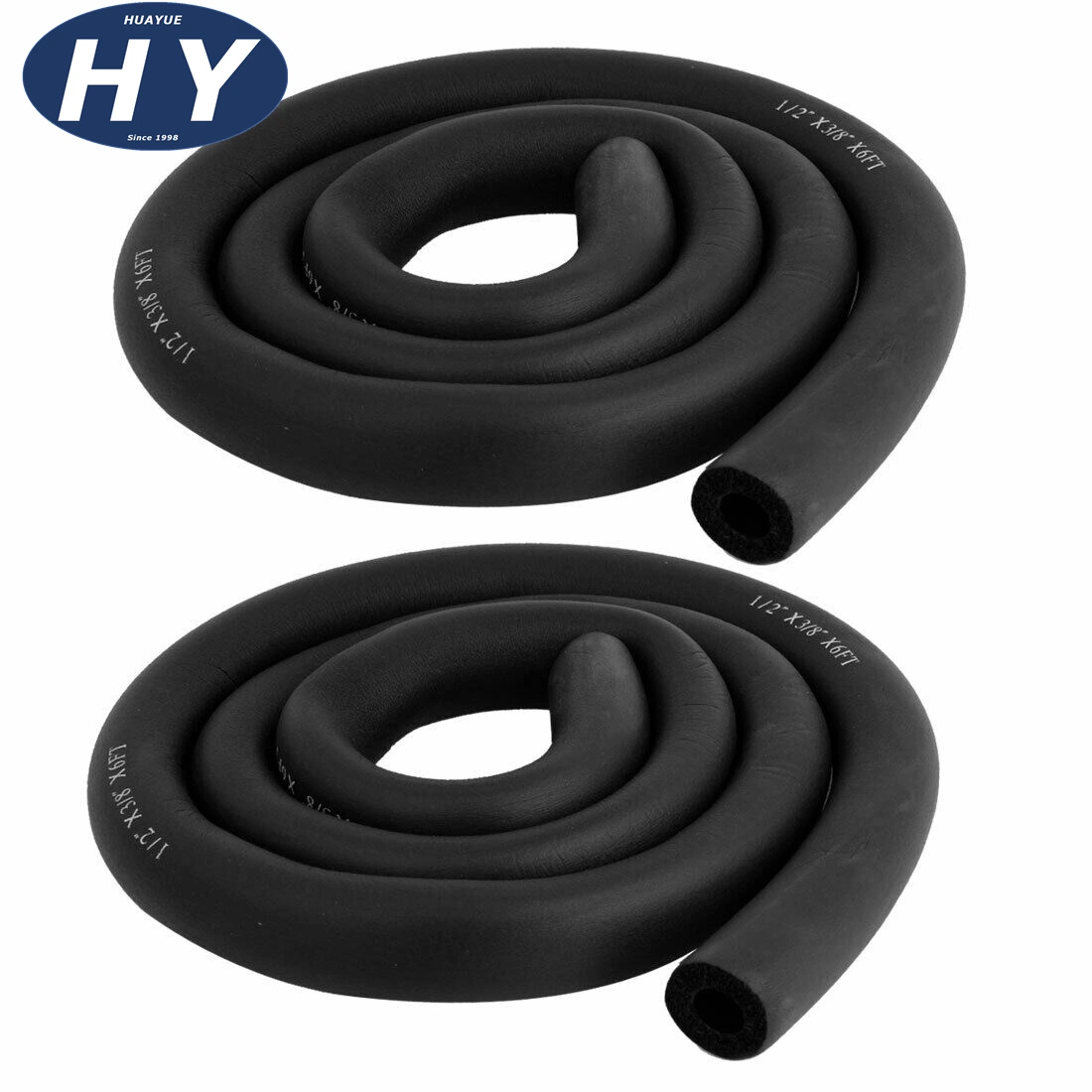 25mm Inner Diameter Flexible Waterproof Air Conditioning Rubber Foam Pipe