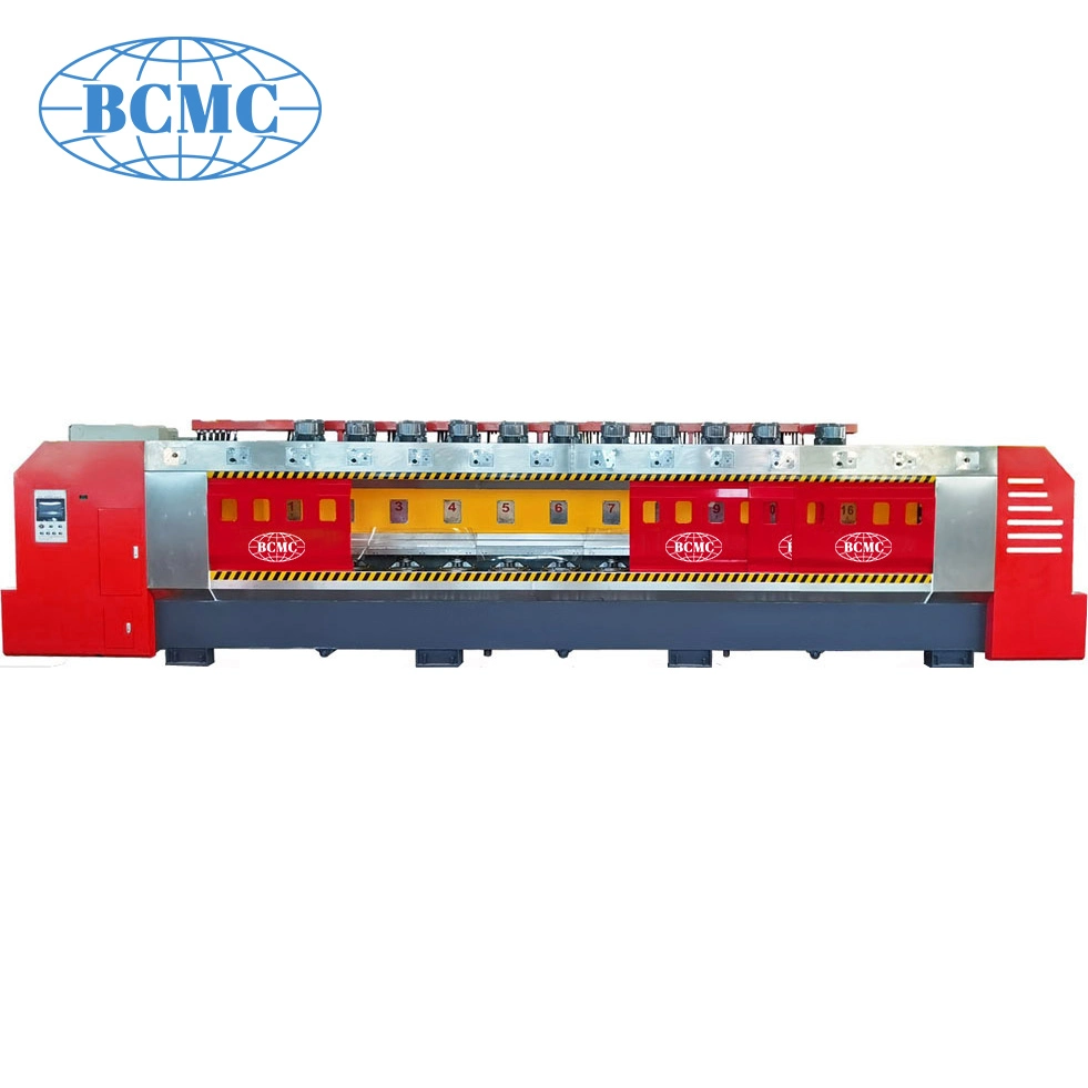 Bcmc Fully Automatic Stone Grinding Machine Wet Grinder for Granite Marble Slab Surface Processing Poshling Line Multi Heads Surface Granite Marble Grinding