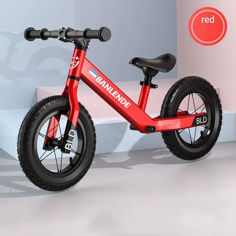 Children's Scooter Balance Bicycle Magnesium Aluminum Alloy Pedal-Less 12 Inch Baby Two-Wheel Scooter Inflatable Factory