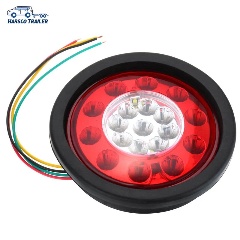 Round 19 LED Truck Trailer Lorry Brake Stop Tail Light