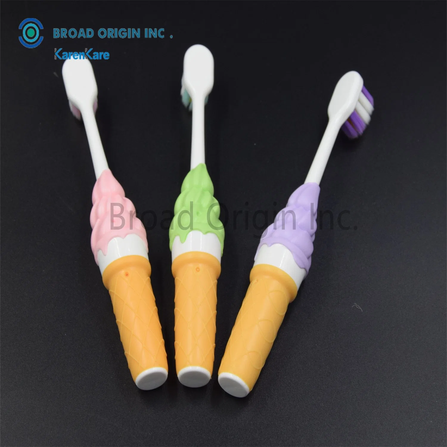 Best Selling Cartoon Ice Cream Design Children&prime; S Kids Toothbrush Lovely Cartoon Brush