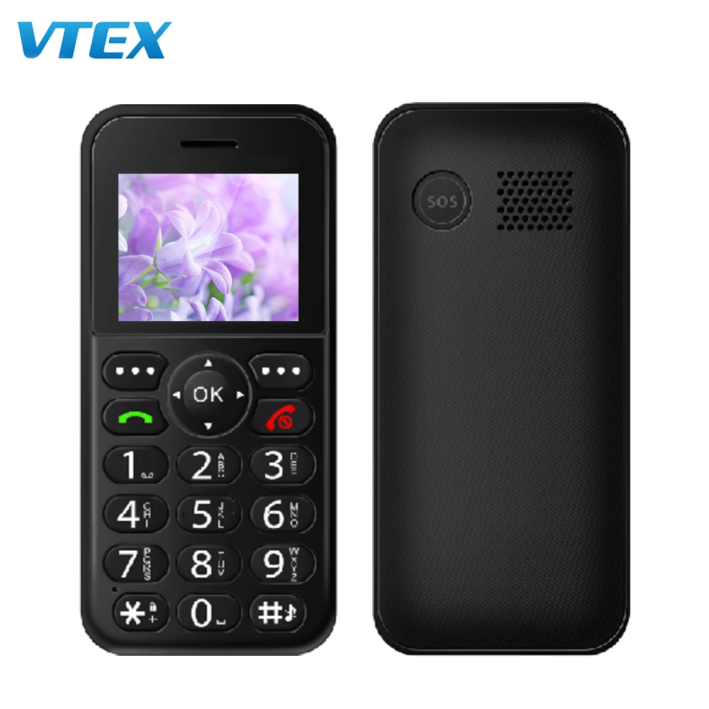 Última moda Mini Teléfono GSM Senior Home Sos gran teclado Mtk 2g 1,77cm característica básica de teléfono de T-Mobile