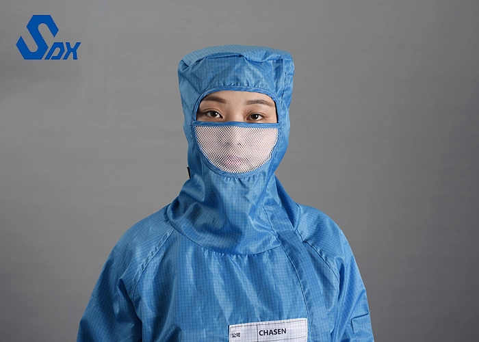 ESD Polyester-Kleidung Lab Coat antistatische Kleidung Reinraum Smock