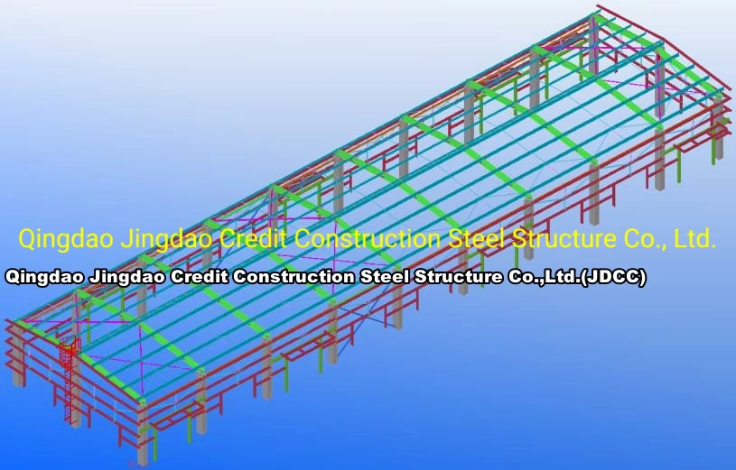 High-Rise Steel Structure Building Prefab Warehouse for Poultry House Chicken Farm Plan Design Steel Chicken Hen House