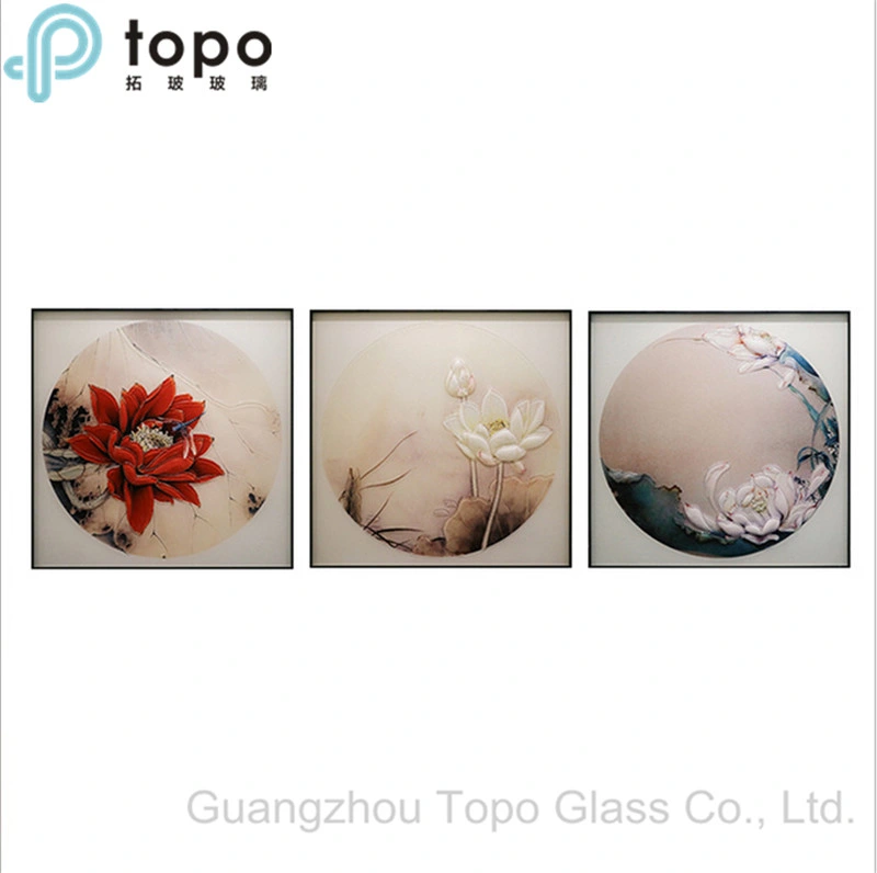 Customized Opaque Colored Glass Painting for Hotel (MR-YB6-2015)