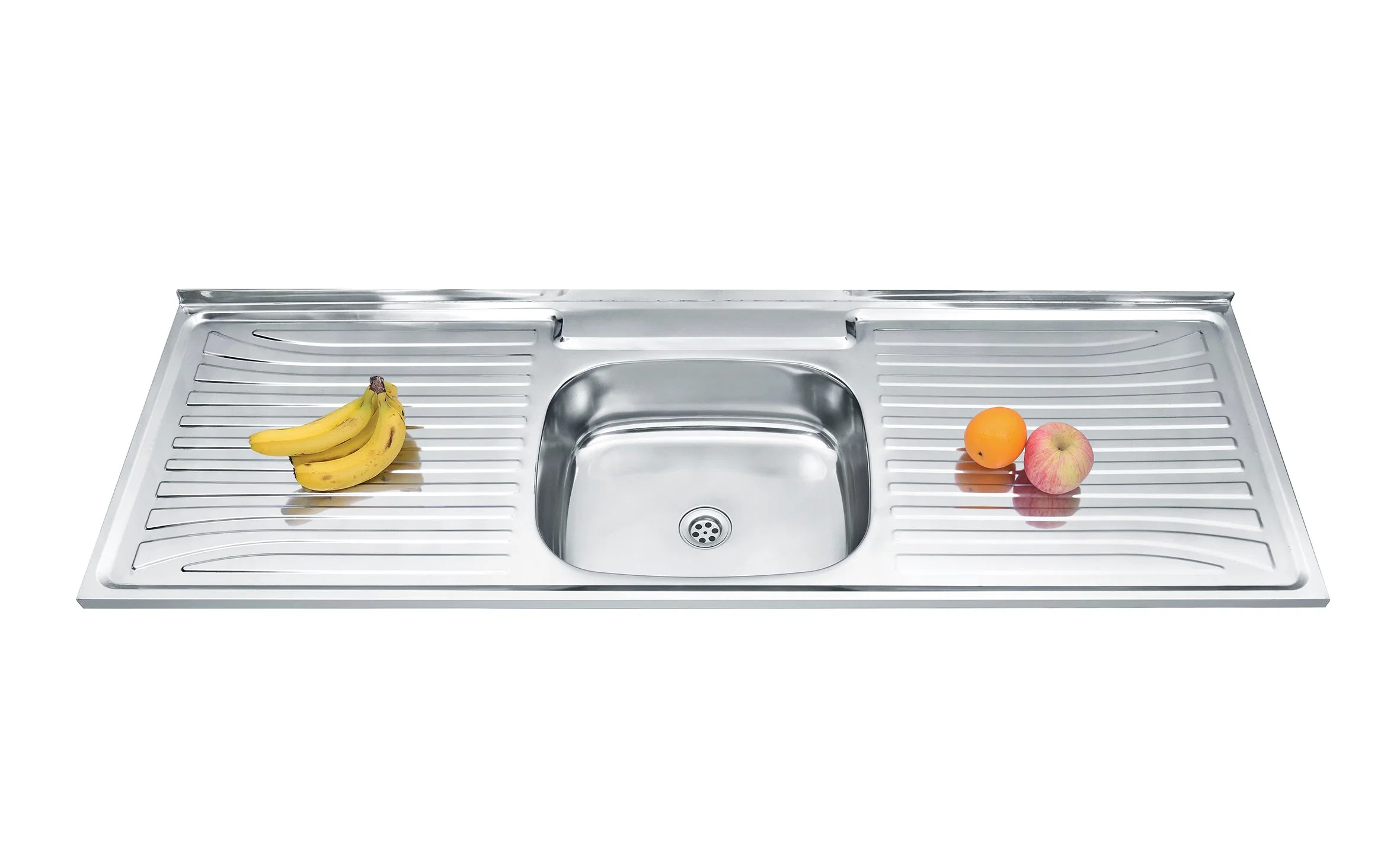 Useful Kitchen Sink Stainless Steel, Large Kitchen Double Sink with Double Drain Plate