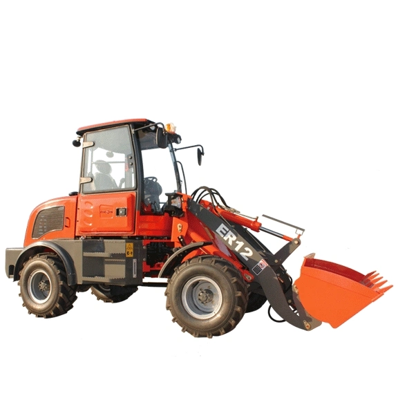 1,2 tonne Everun mini-chargeur Bulldozer chargeuse à roues Er12 Earth-Moving Machines