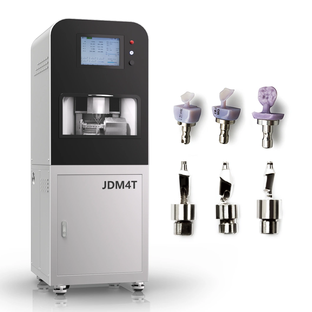 Dental Laboratory 4-Axis CAD Cam Titanium Premill Abutment/Glass Ceramics/PMMA Dental Milling Machine