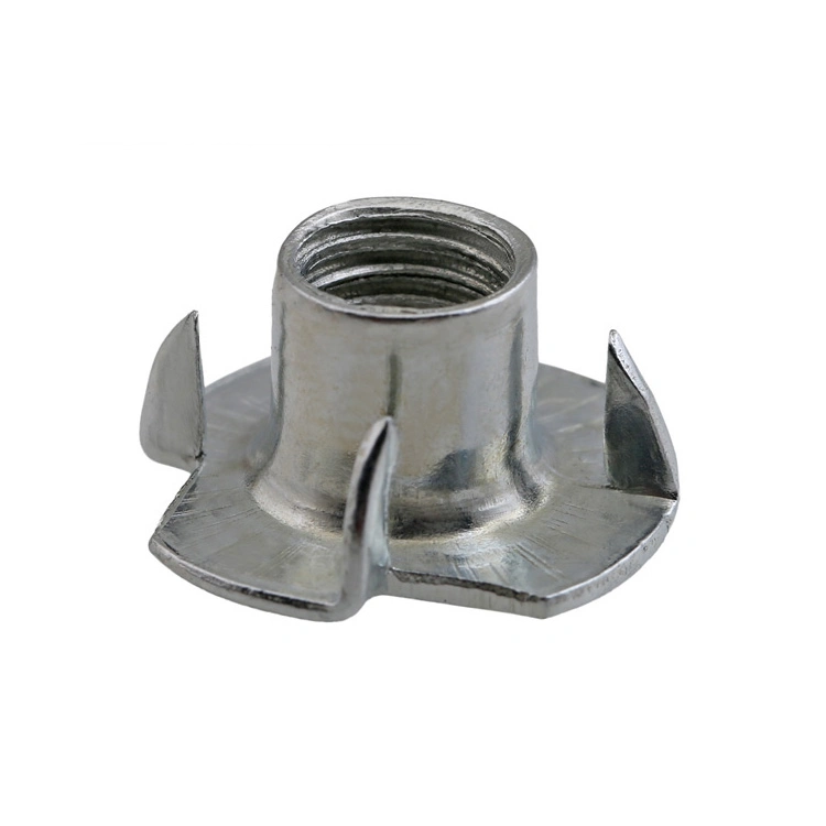 Carbon Steel Galvanized DIN 1624 Furniture Zinc Four Jaw Nut