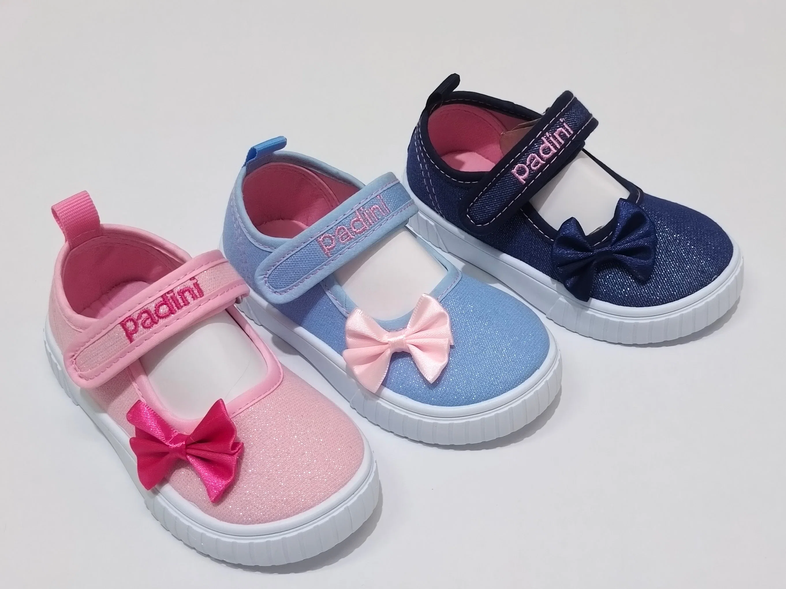 New Baby Girl Easy-on Canvas Shoe Little Children Footwear China Factory Shoes