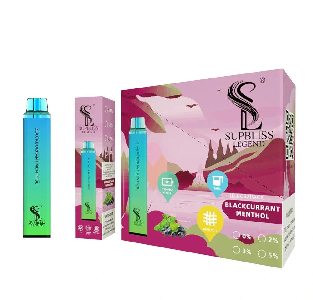 Оригинальные Supbliss легенда 3800 Puffs одноразовые E к прикуривателю 0%2%3%5% N 10мл предварительного