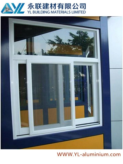 Popular Style Powder Coated White Sliding Aluminum Window