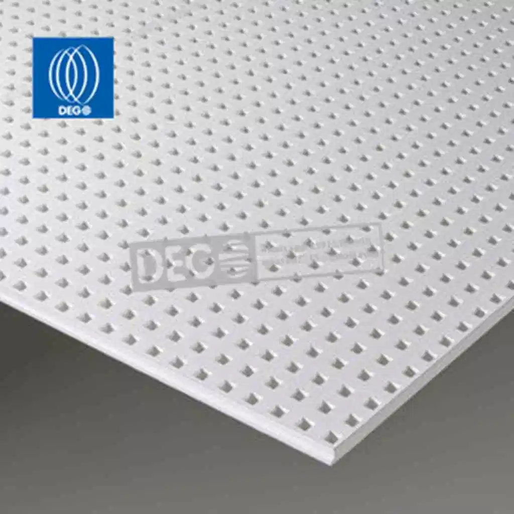 12*12mm Square Hole Seamless Perforated Sound-Absorbing Gypsum Board Ceiling