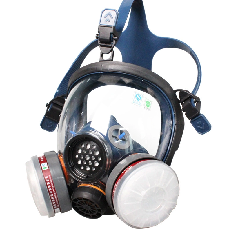 Full Face Silicone/Rubber Double Seal Design Low PRO Type Anti Poison Dust Chemical Gas Mask