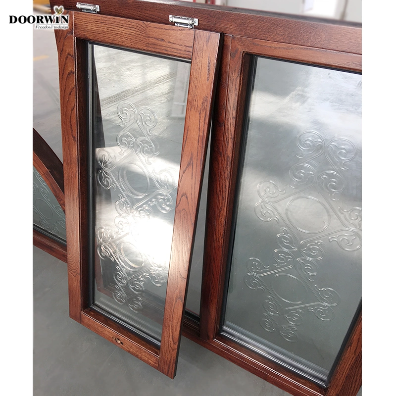 Villas &amp; High-End Construction/Building Champagne Dw-Casement Wood Aluminum Aluminium Fix Window