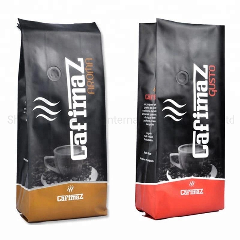 Three Layer Digital Printing Coffee Pouch Custom Logo Tea Snack Plastic Packaging Bag