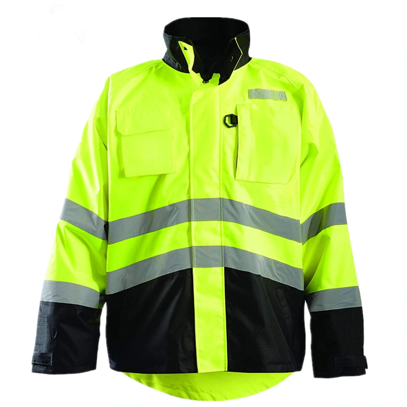 Gut Sichtbare Reflektierende Regenschutzhülle Einheitliche Arbeitskleidung Für Die Gesamte Konstruktion
