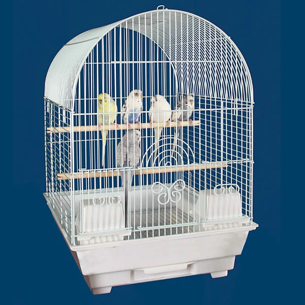 Novo e requintado compartimento para papagaios de pássaros portáteis para o exterior em aço inoxidável