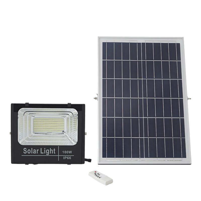 Projecteur solaire professionnel LED IP67 extérieur avec télécommande Lumière d'inondation solaire crépuscule à aube