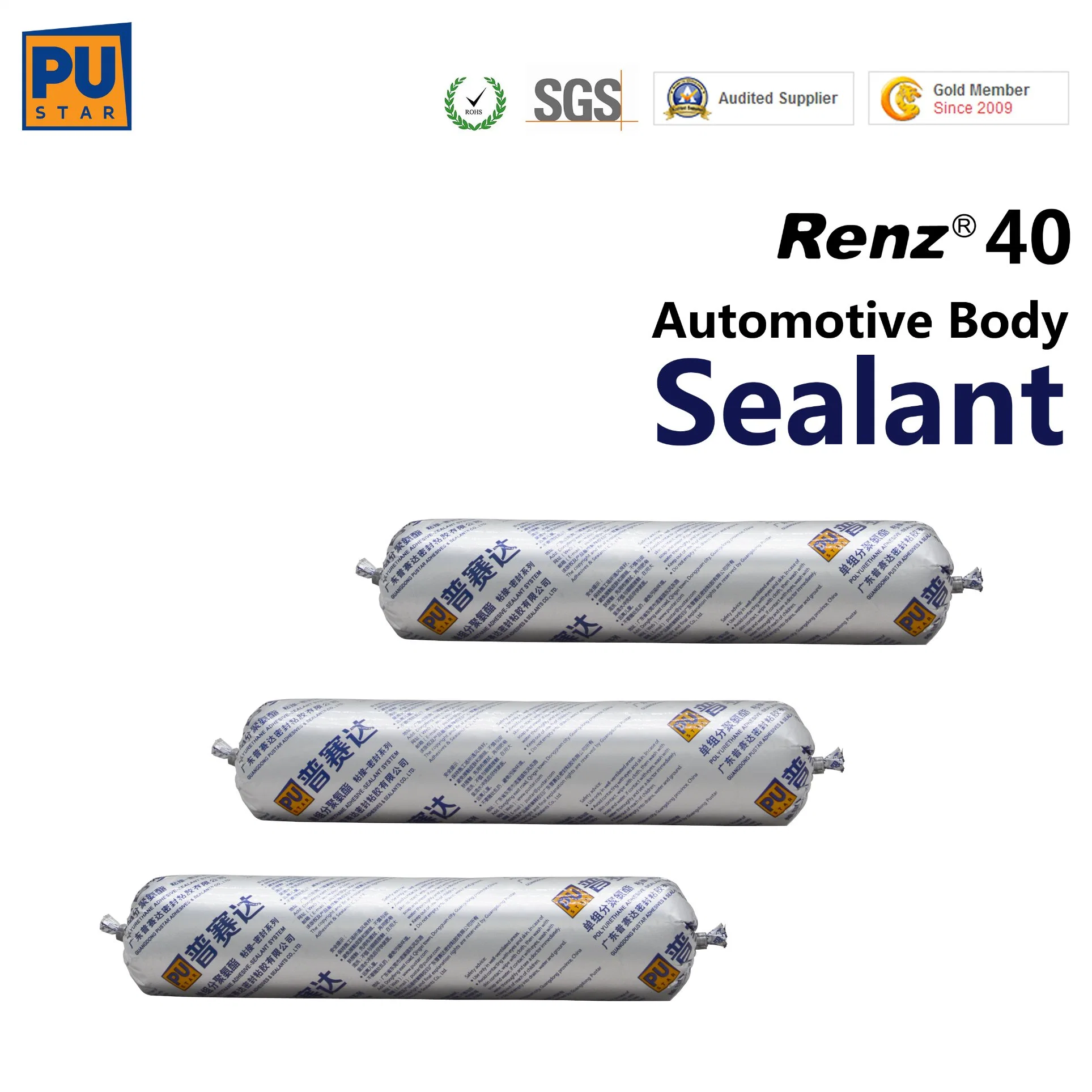 Dongguan Renz40 Car Body Sealant: Solvent-Free Black Adhesives