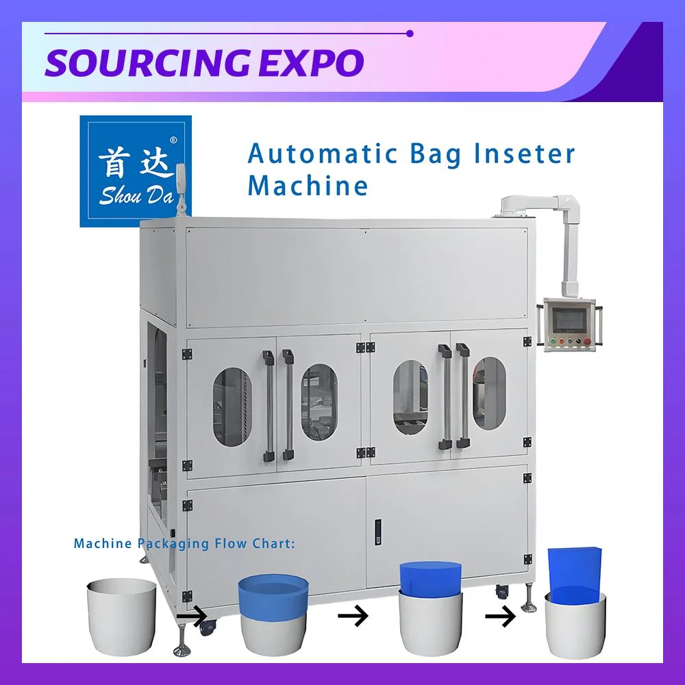 Automatic Bag Inserting Box Shrink Packaging Machine for Food Beverage etc. Production Line