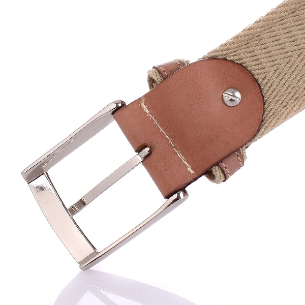 Oversew Heavy Cotton Webbing Cowhide Leather Belts (RS-13014)