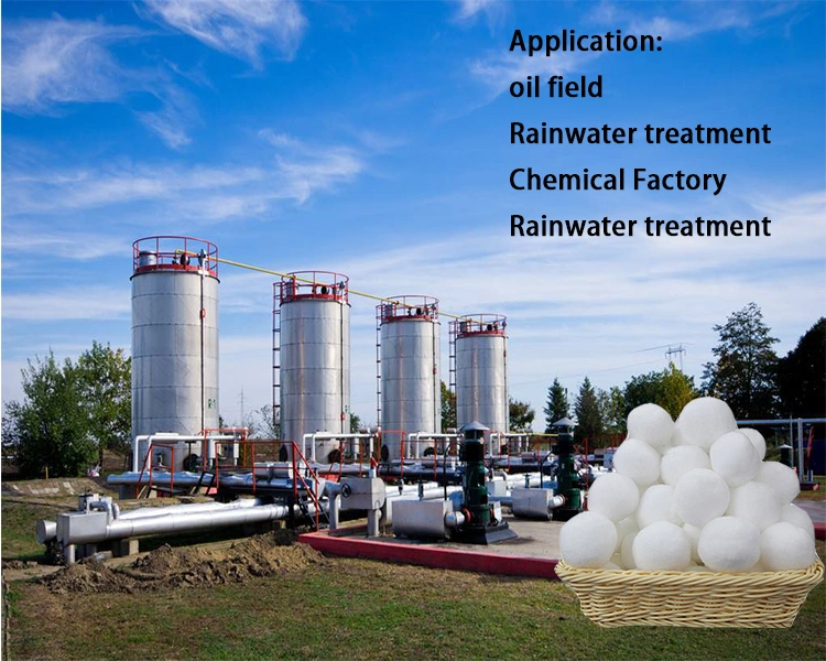 50mm Industrial Waste Water Filtration Used Polyester Fiber Ball Filter for Water Treatment