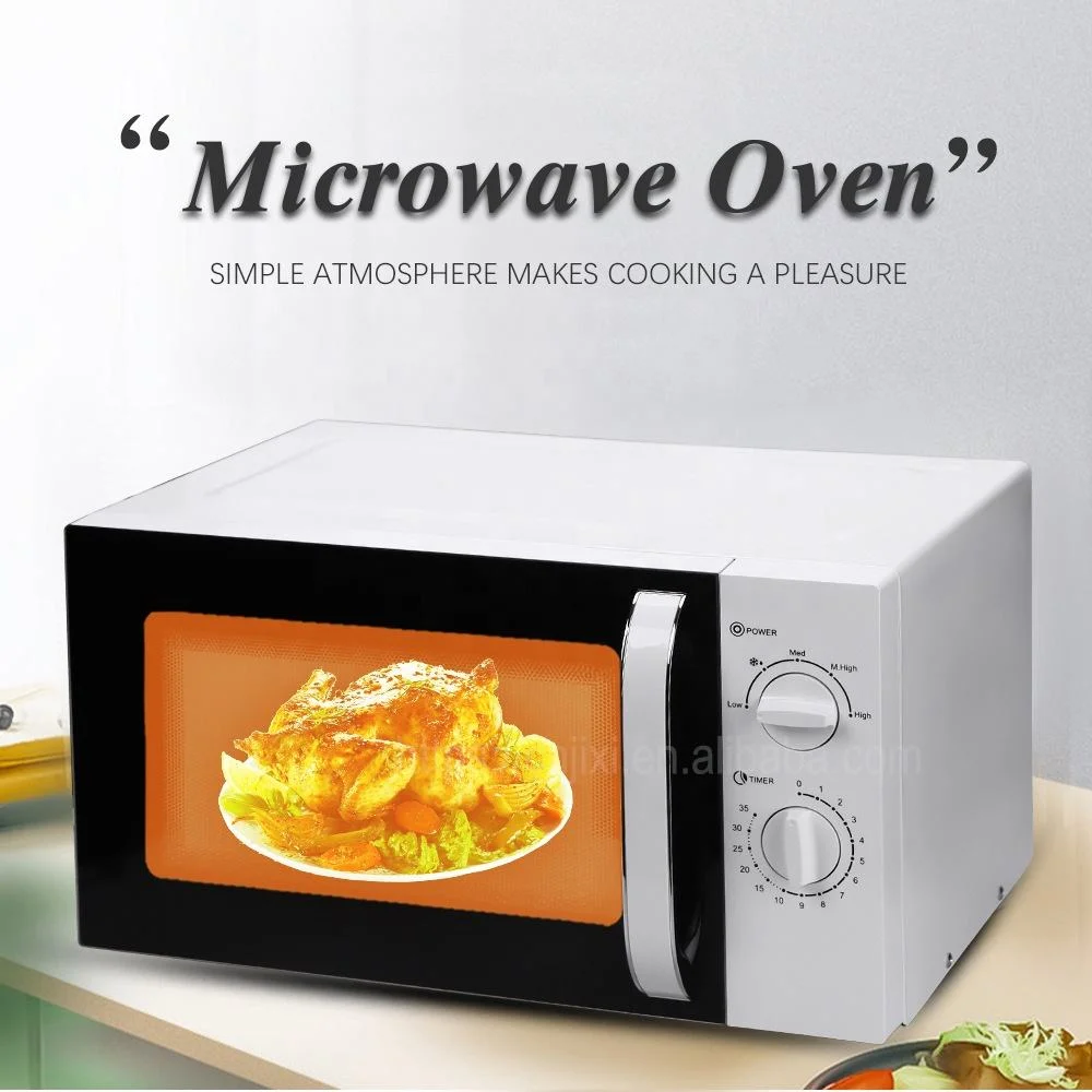 Newly Arrived 800W Glass Turntable Retro Countertop Kitchen Electric Microwave Oven