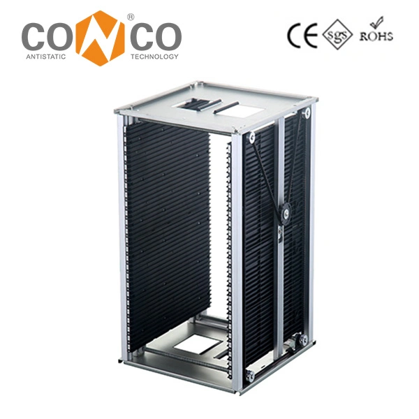 Conco ESD Magazine Rack Aluminum Holder Adjustable PCB Rack ESD SMT Rack