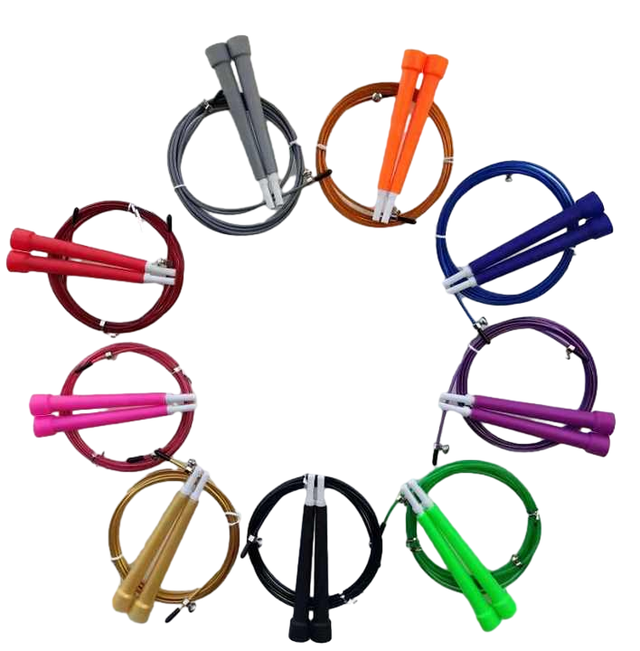 Adjustable Cable Speed Jump Ropes with Plastic Handle