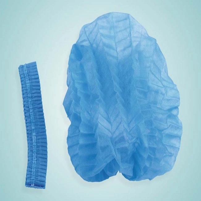 Disposable Head Cap Blue Beauty Salon Clinic Bouffant Caps