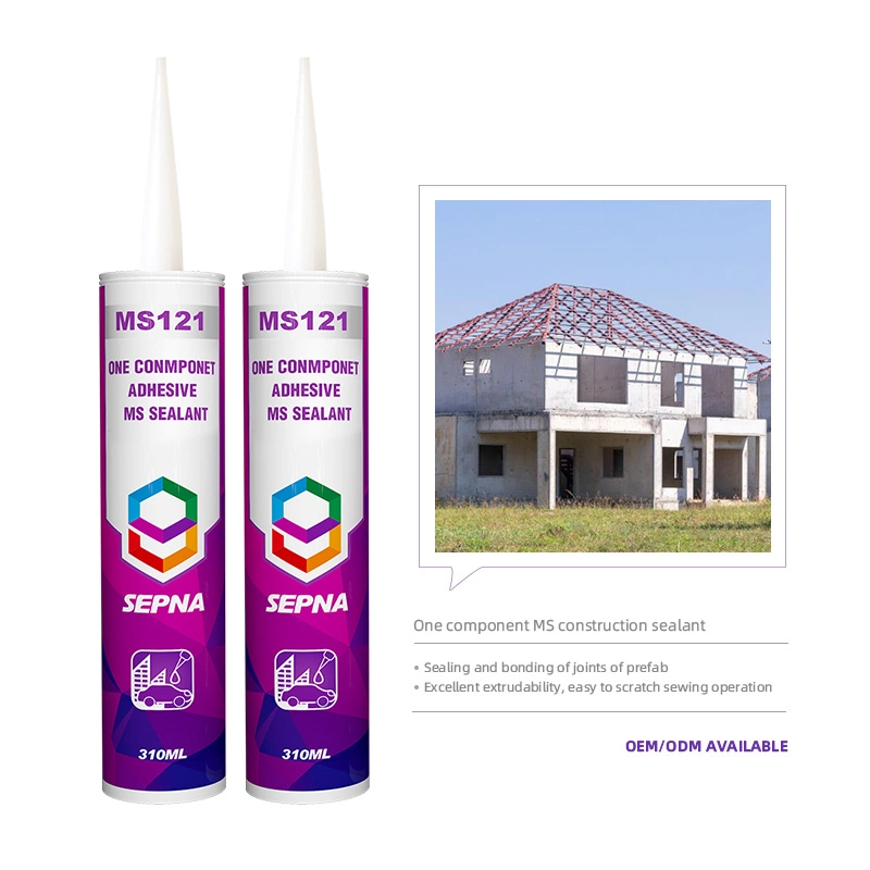 Fast Curing Single Component Paste Ms Construction Sealant for Concrete Prefab Side Fascia 310ml