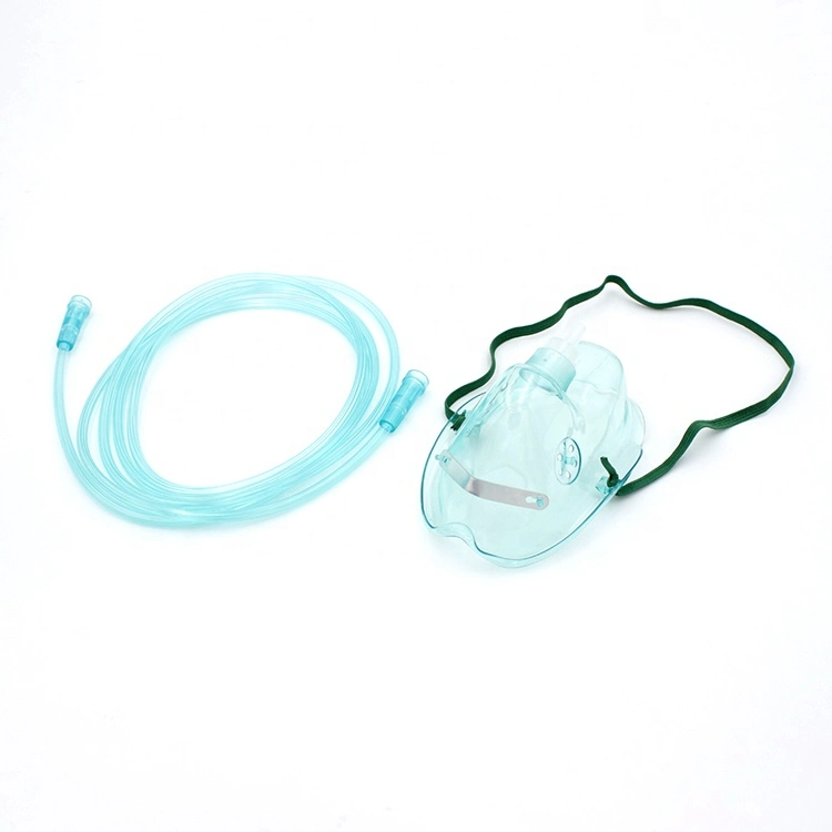 Disposable Medical Oxygen Mask with Tubing for Adult