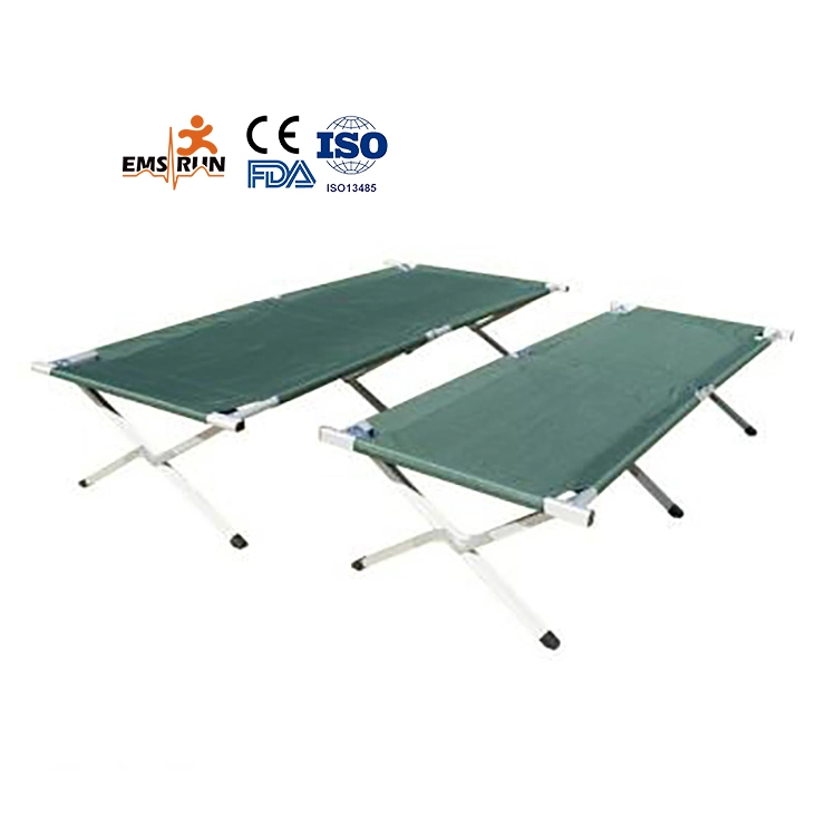 Military Army Tamping Bed Aluminum Folding Bed