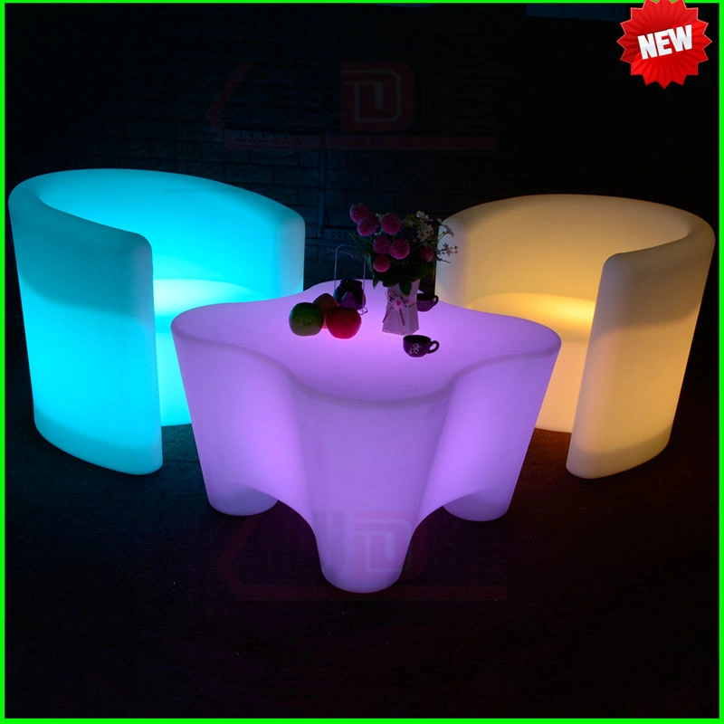 Glowing Luxurious Outdoor LED Illuminated Furniture Glowing Sofa