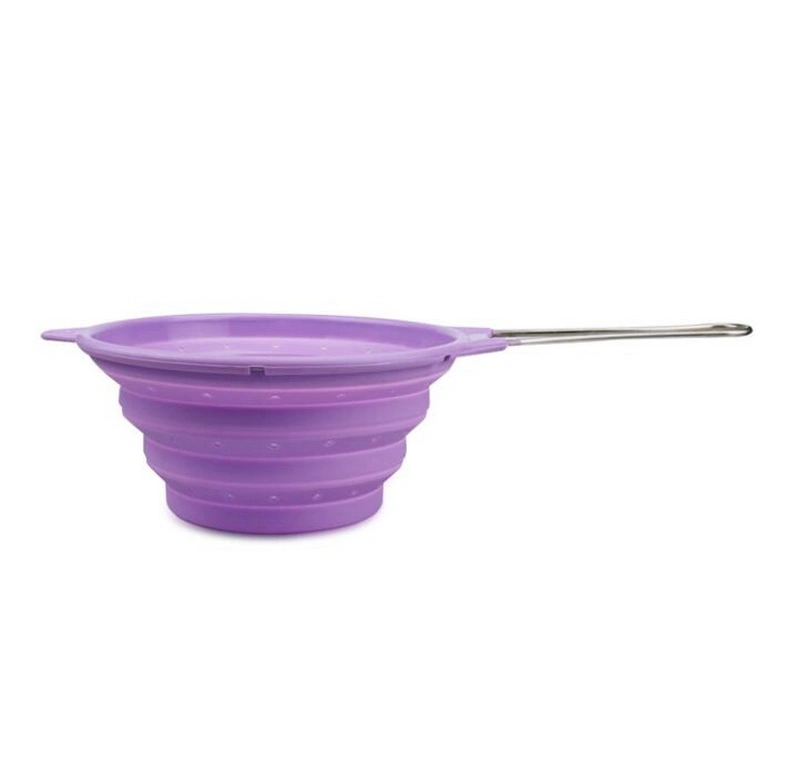 Kitchen Tools BPA Free Silicone Folding Drain Basket