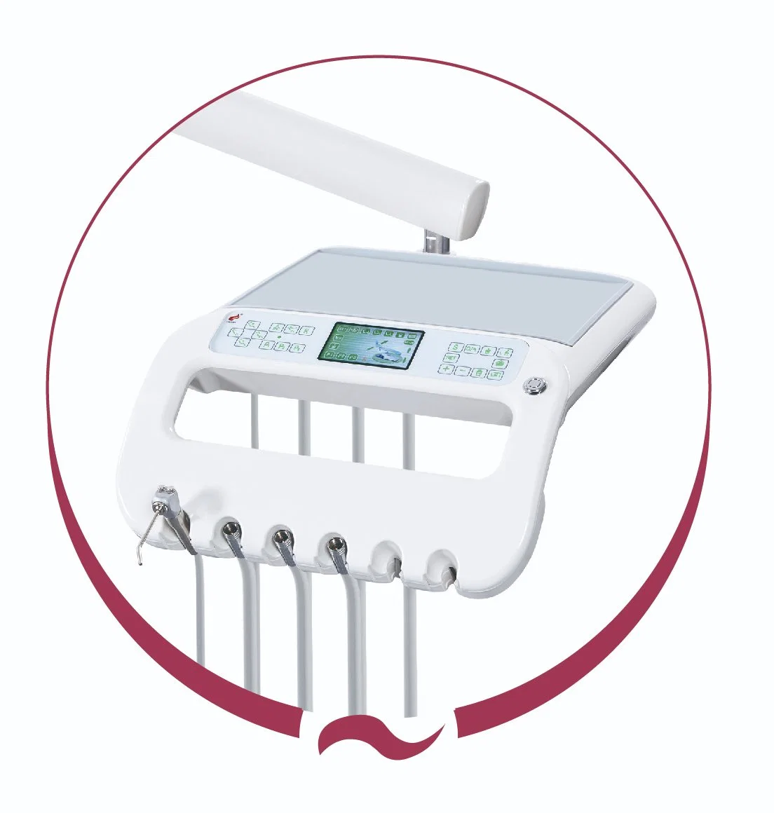 Zahntechnik Luxus Chirurgische Dental Chair Krankenhaus-Ausrüstung mit LED Sensor Operating Light Mobile Dental Unit