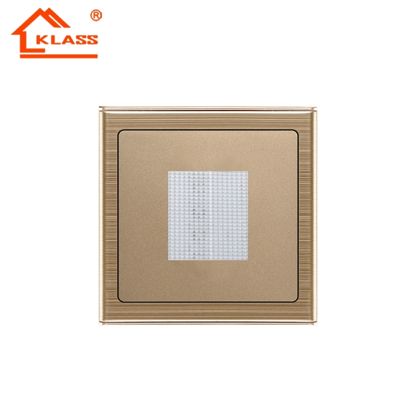 Modern 3 Gang 1way Wall Mounted Stainless Steel Panel Brass Copper Light Switches