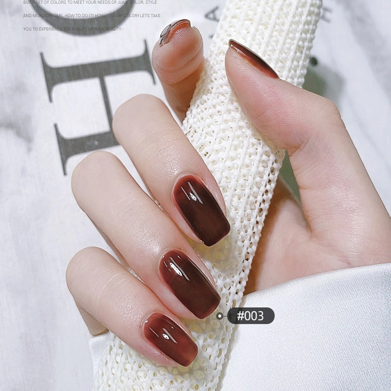 Amber Nail Glue Autumn Winter Color Small Cover Dye Phototherapy Glue